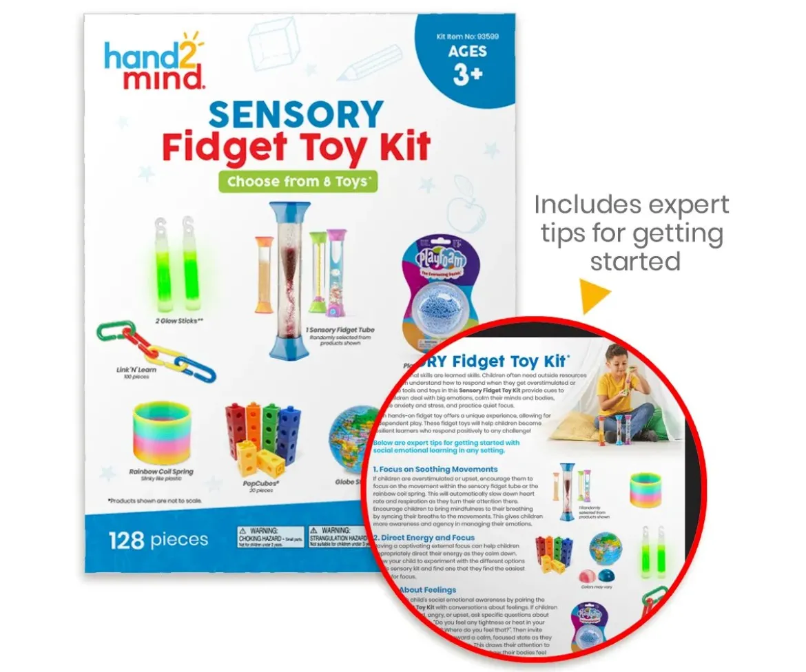 Kit de Juguetes Sensoriales Antiestrés 128 Piezas