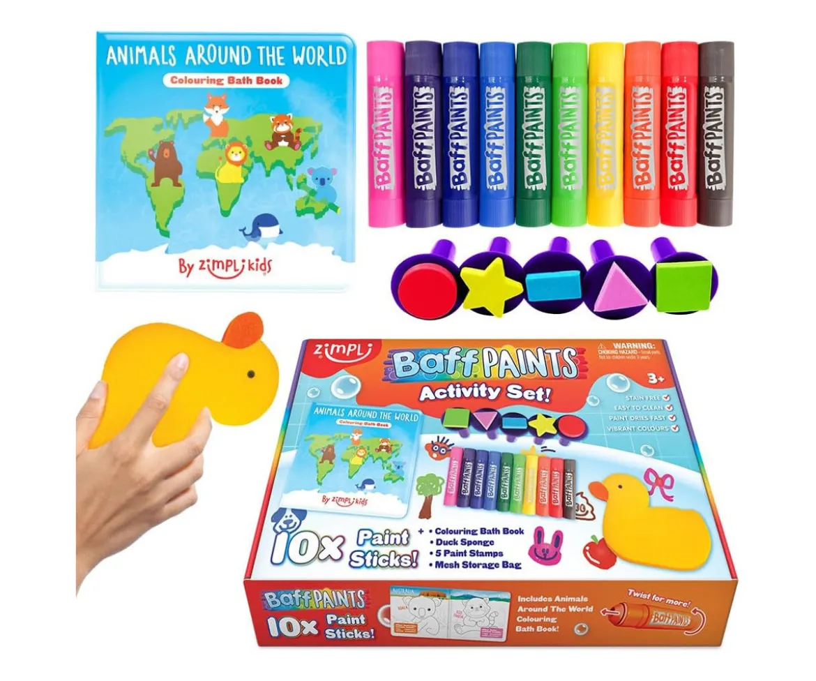 Kit para Colorear en la Bañera Baff Paints + Activity Set y Libro