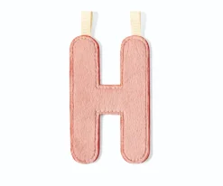 Letra Tela Reversible Fosforescente H