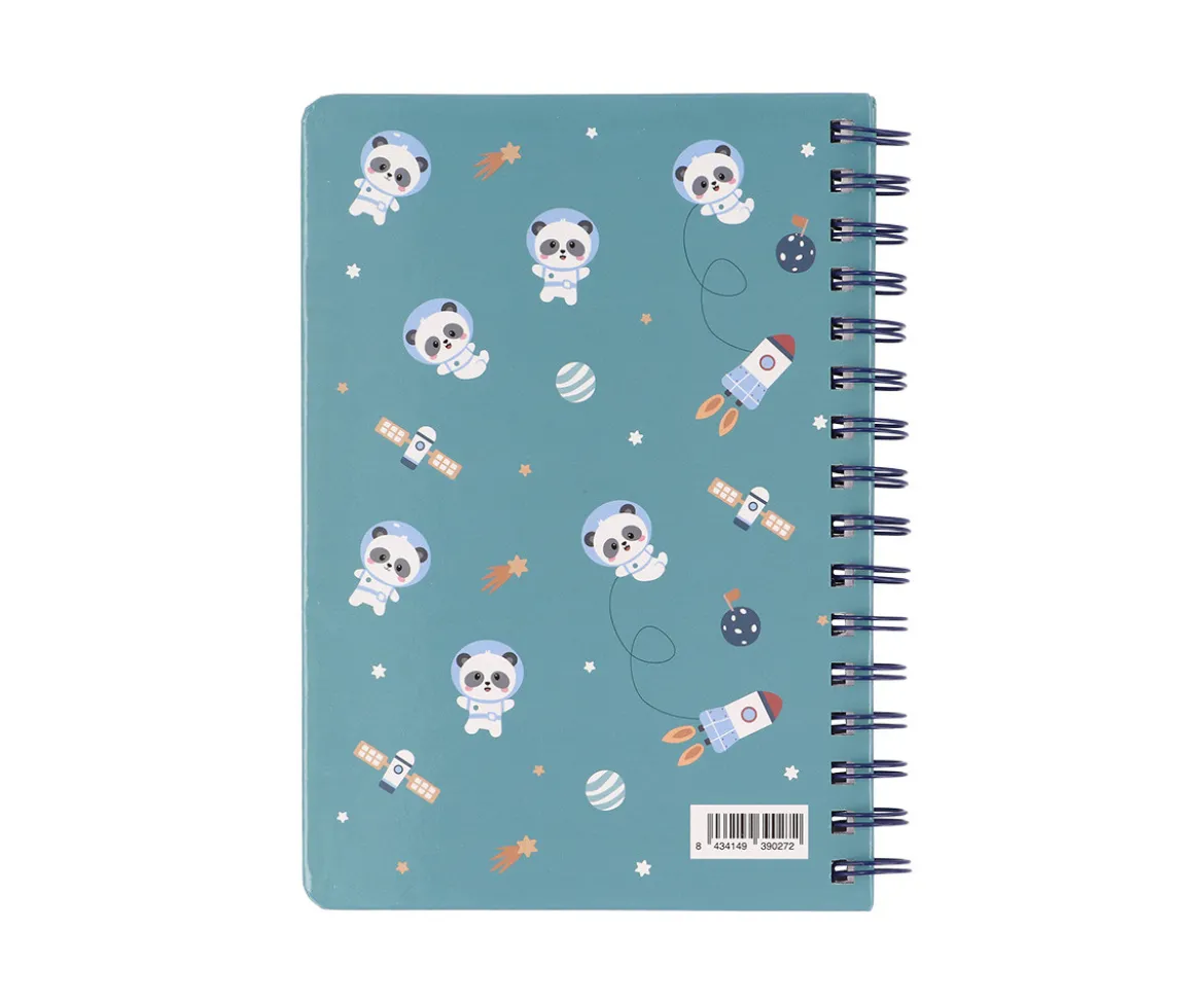 Libreta Escolar Pandas in Space