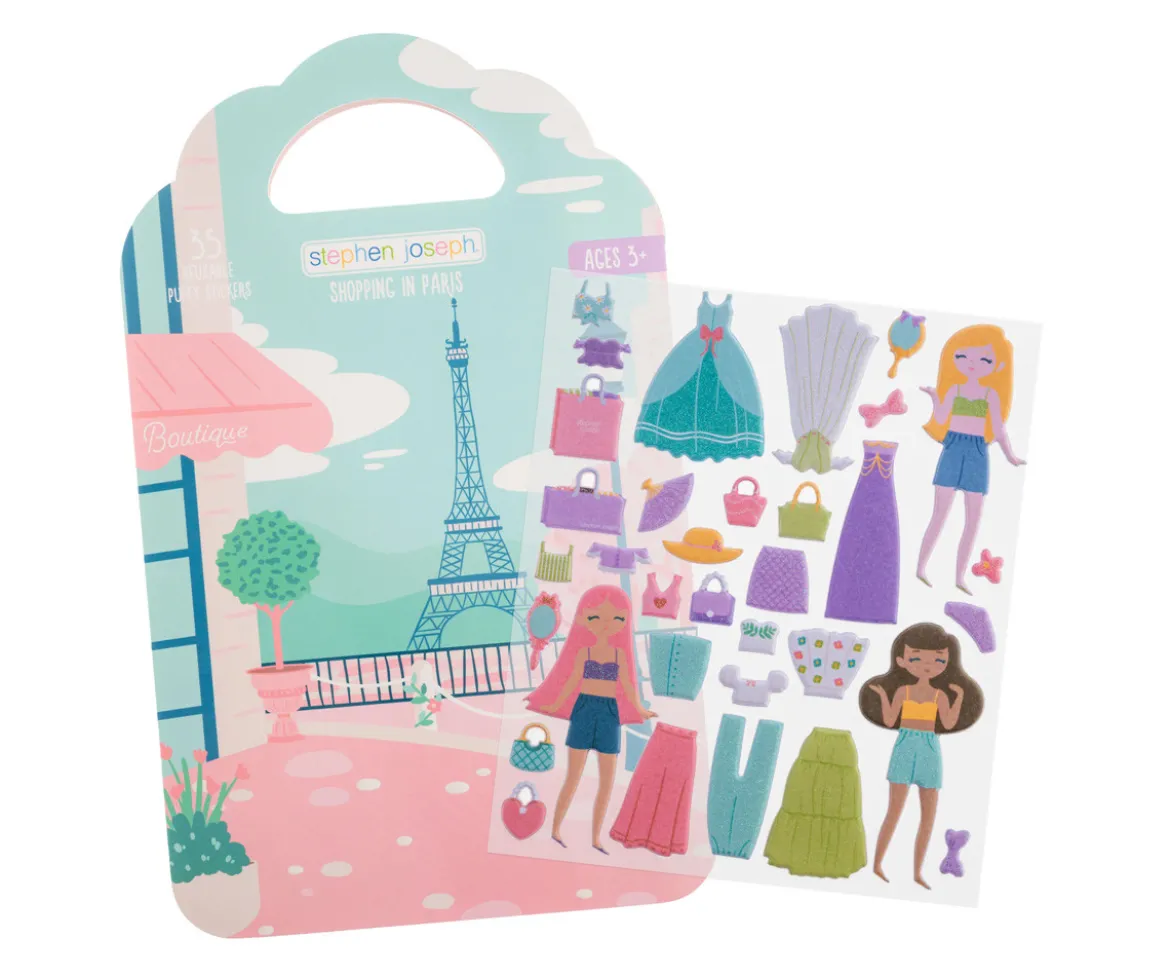 Libro de Pegatinas de Gel Reutilizables de Compras en París