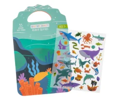 Libro de Pegatinas de Gel Reutilizables Tiburón