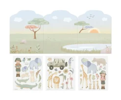 Libro de Pegatinas Reutilizables Safari Friends