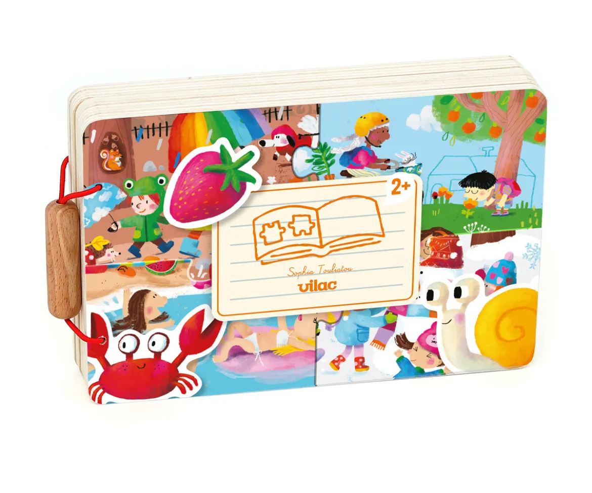 Libro de Puzzles de Madera Le 4 Saisons
