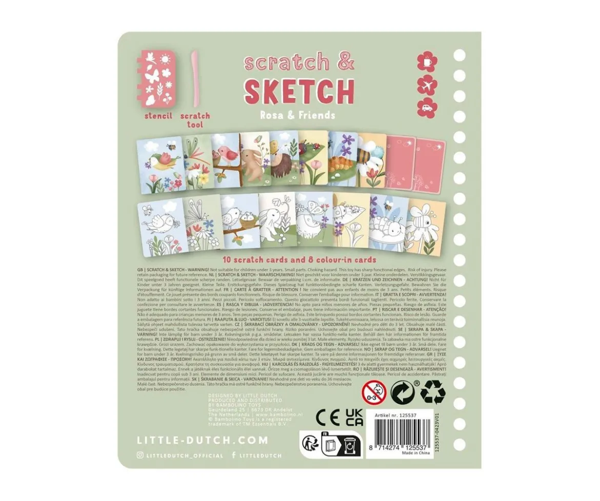 Libro de Rascar Rosa & Friends