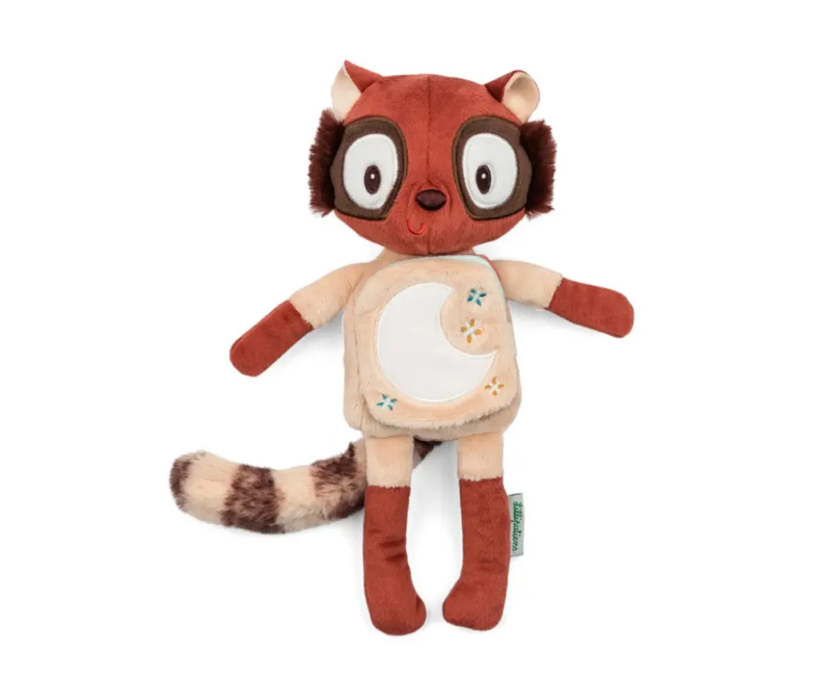 Libro de Tela y Peluche Fosforescente Elvis El Lémur