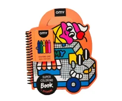 Libro OMY con Pinturas y Pegatinas Yummy