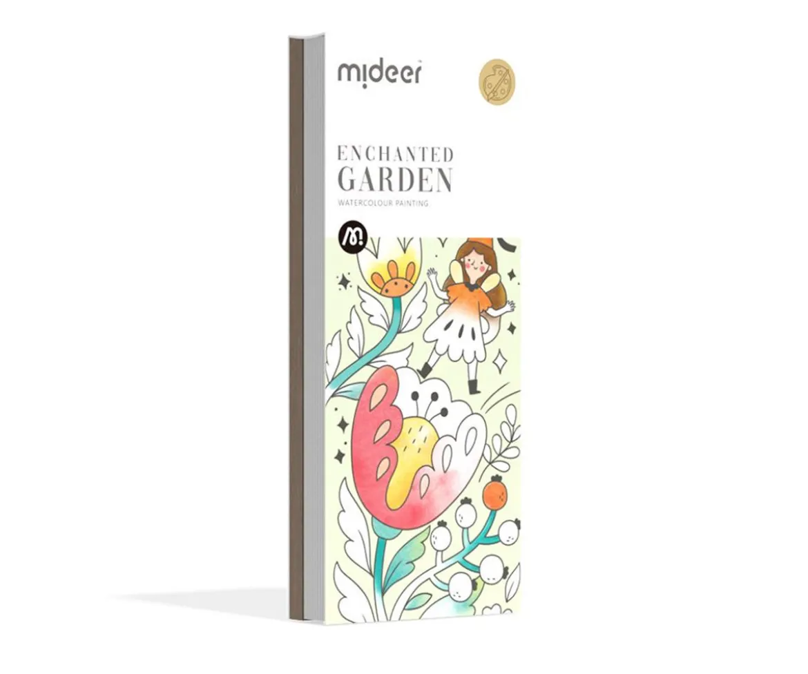 Libro para Colorear Acuarela Enchanted Garden