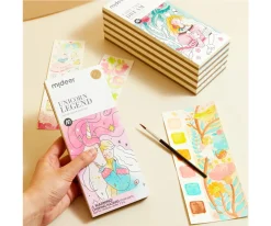 Libro para Colorear Acuarela Unicornio