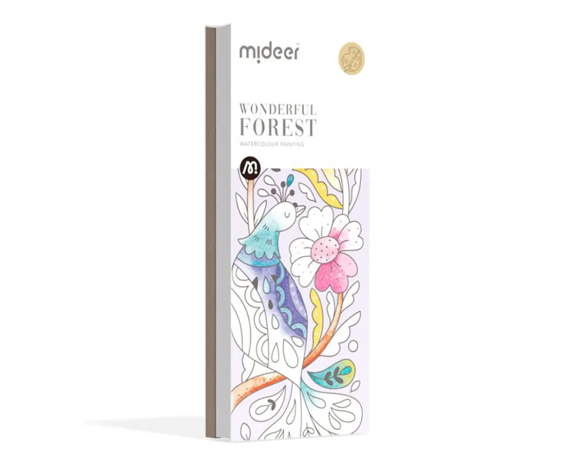 Libro para Colorear Acuarela Wonderful Forest