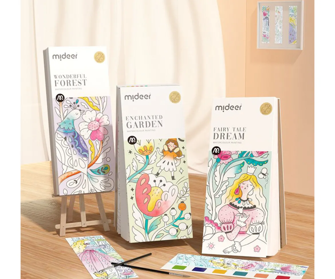 Libro para Colorear Acuarela Wonderful Forest