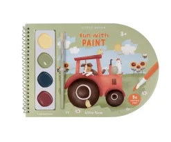 Libro para Colorear con Acuarelas Little Farm