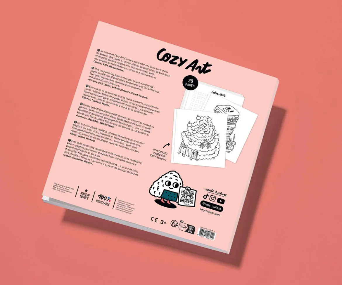Libro para Colorear Cozy Art Food