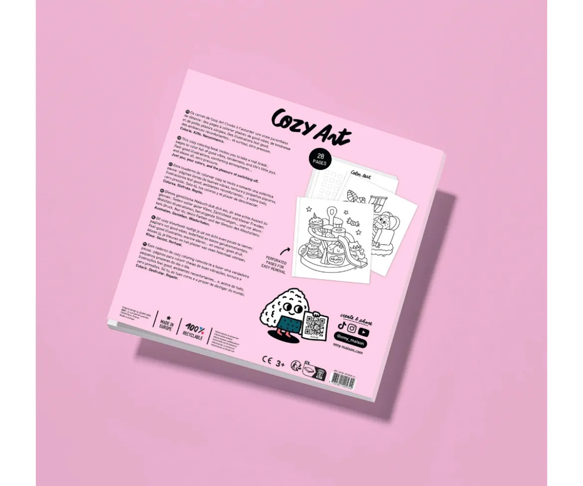 Libro para Colorear Cozy Art Kawai