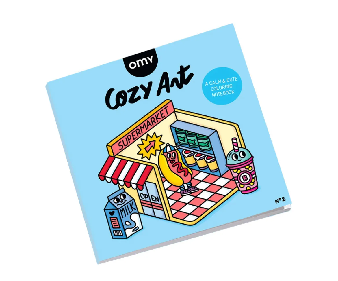 Libro para Colorear Cozy Art Supermarket