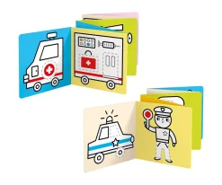 Libro Para Colorear Looong Vehicles at Work