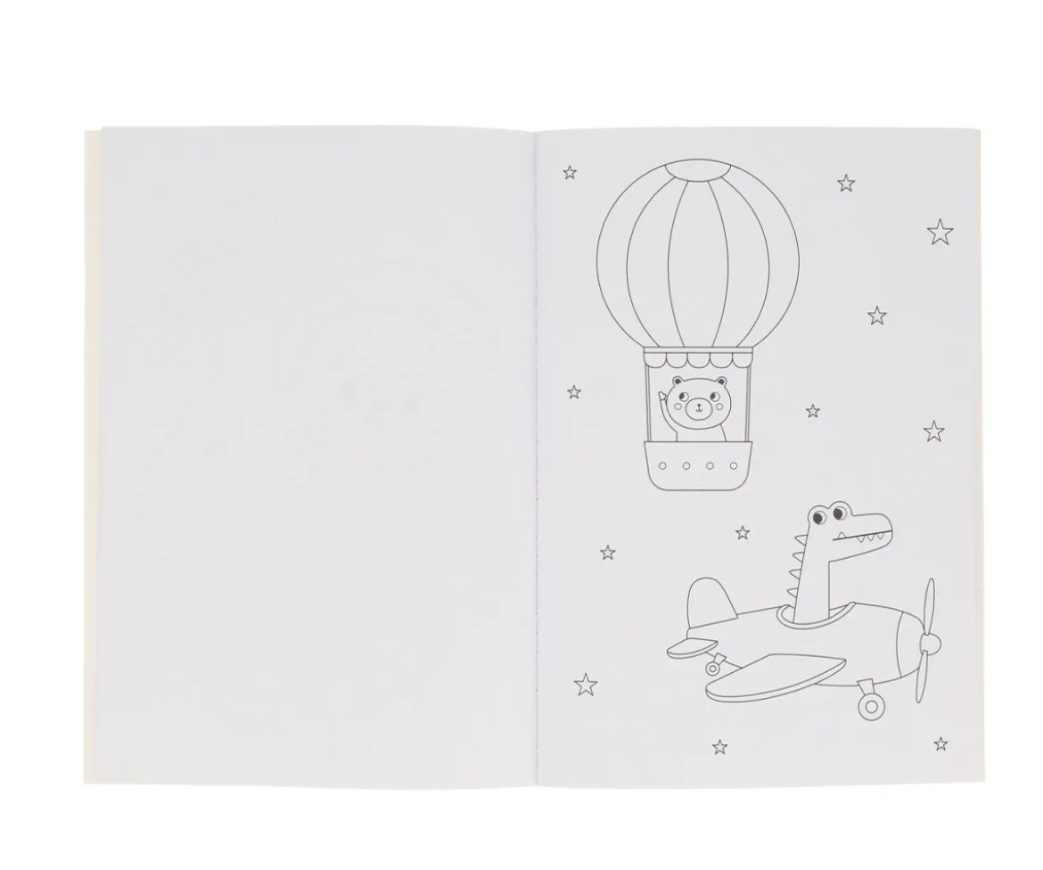 Libro para Colorear + Tubo de Lápices Pandas in Space