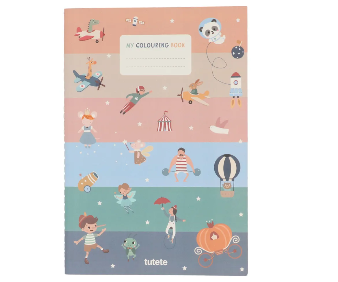 Libro para Colorear + Tubo de Lápices The Wooden Boy