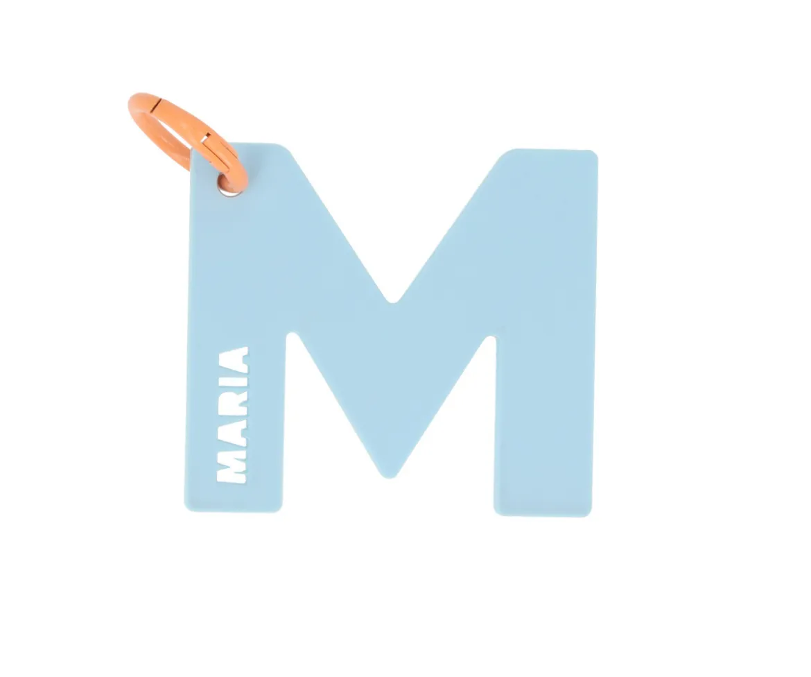 Llavero Metacrilato Letra Personalizable Color Mix