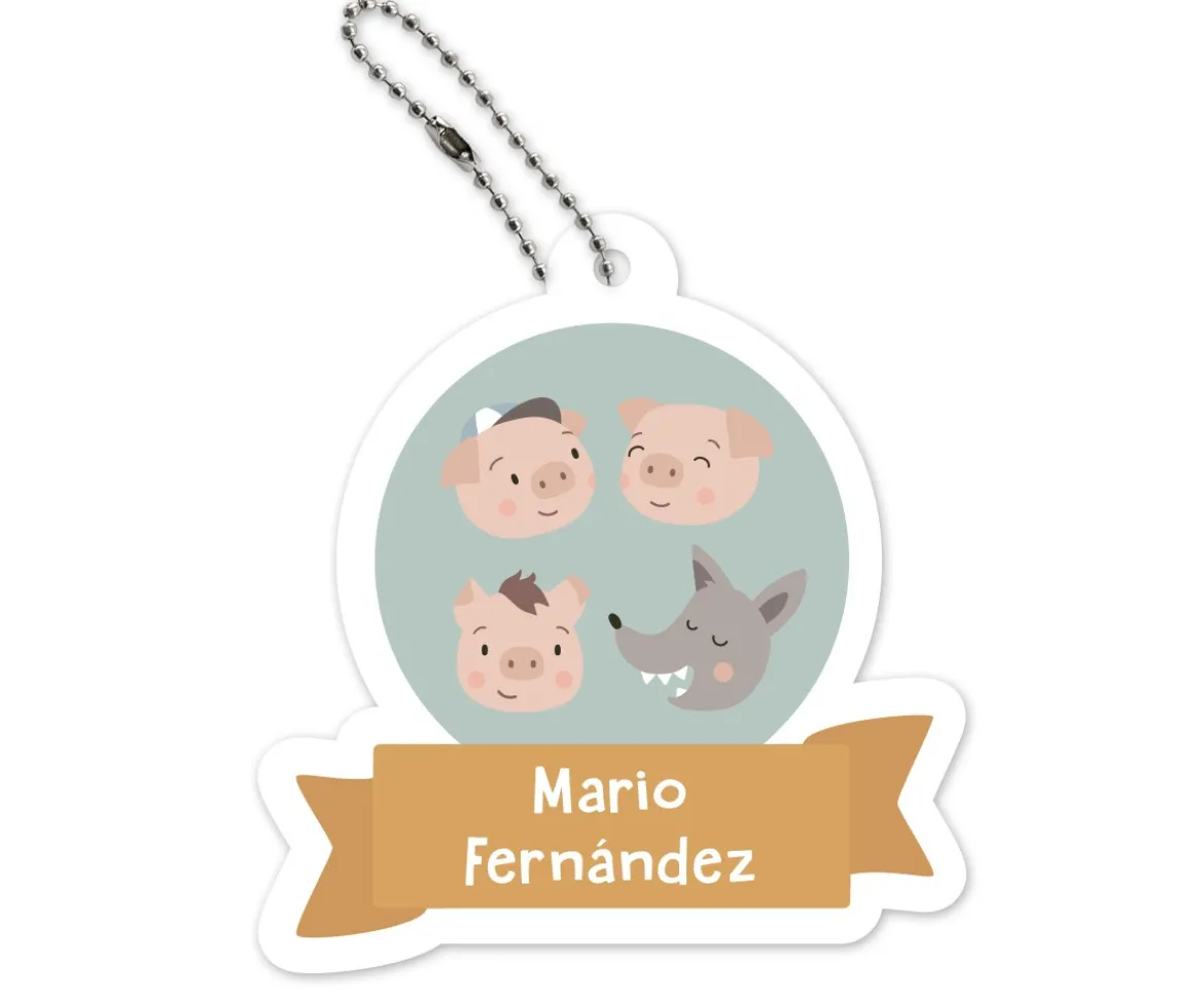 Llavero Mochila The Three Little Pigs