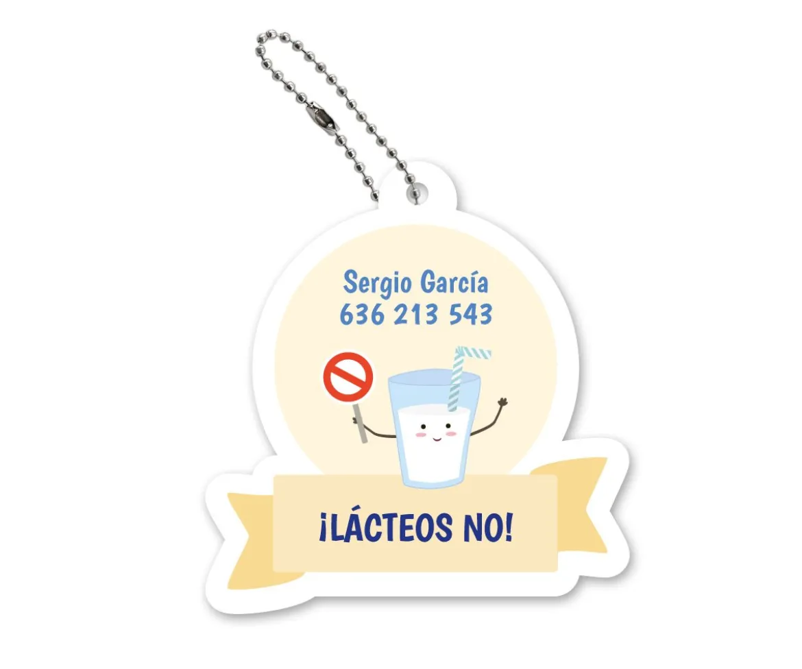 Llavero Personalizado Lácteos No