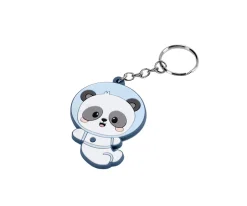 Llavero Silicona Personalizable Pandas in Space
