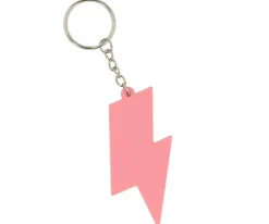 Llavero Silicona Personalizable Thunder Pink