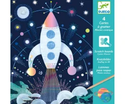 Láminas para Rascar Misión Cosmos