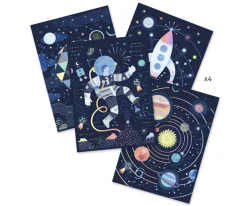 Láminas para Rascar Misión Cosmos