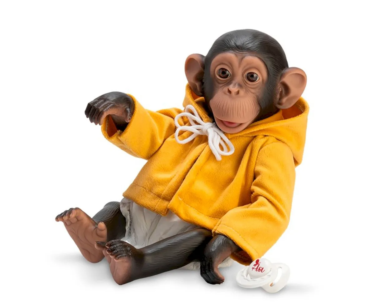 Lola La Chimpancé Reborn con Trenca Mostaza