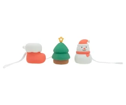 3 Luces Nocturnas LED Navideñas Bota, Árbol, Muñeco de Nieve