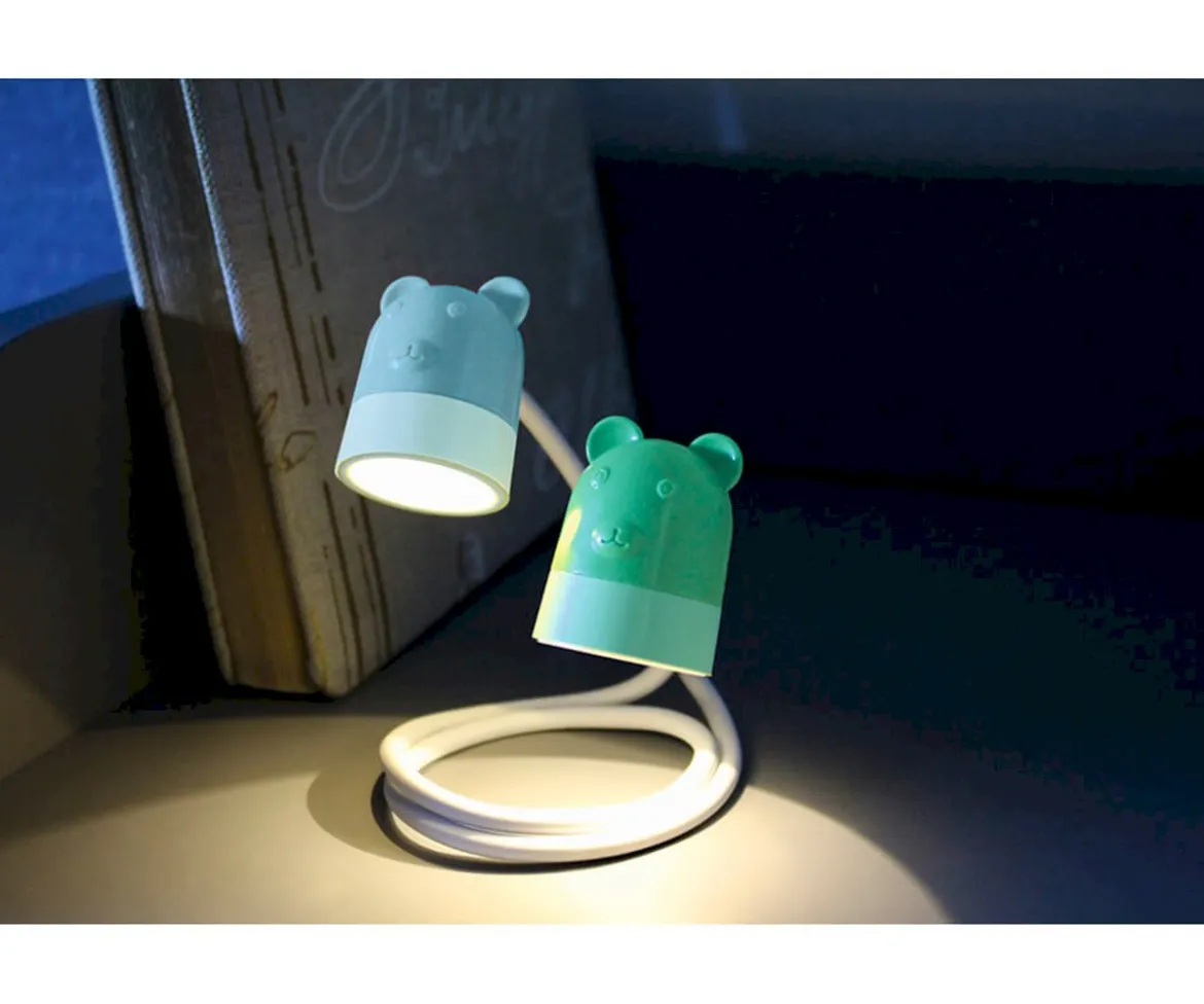 Luz de Lectura Flexible Verde / Azul