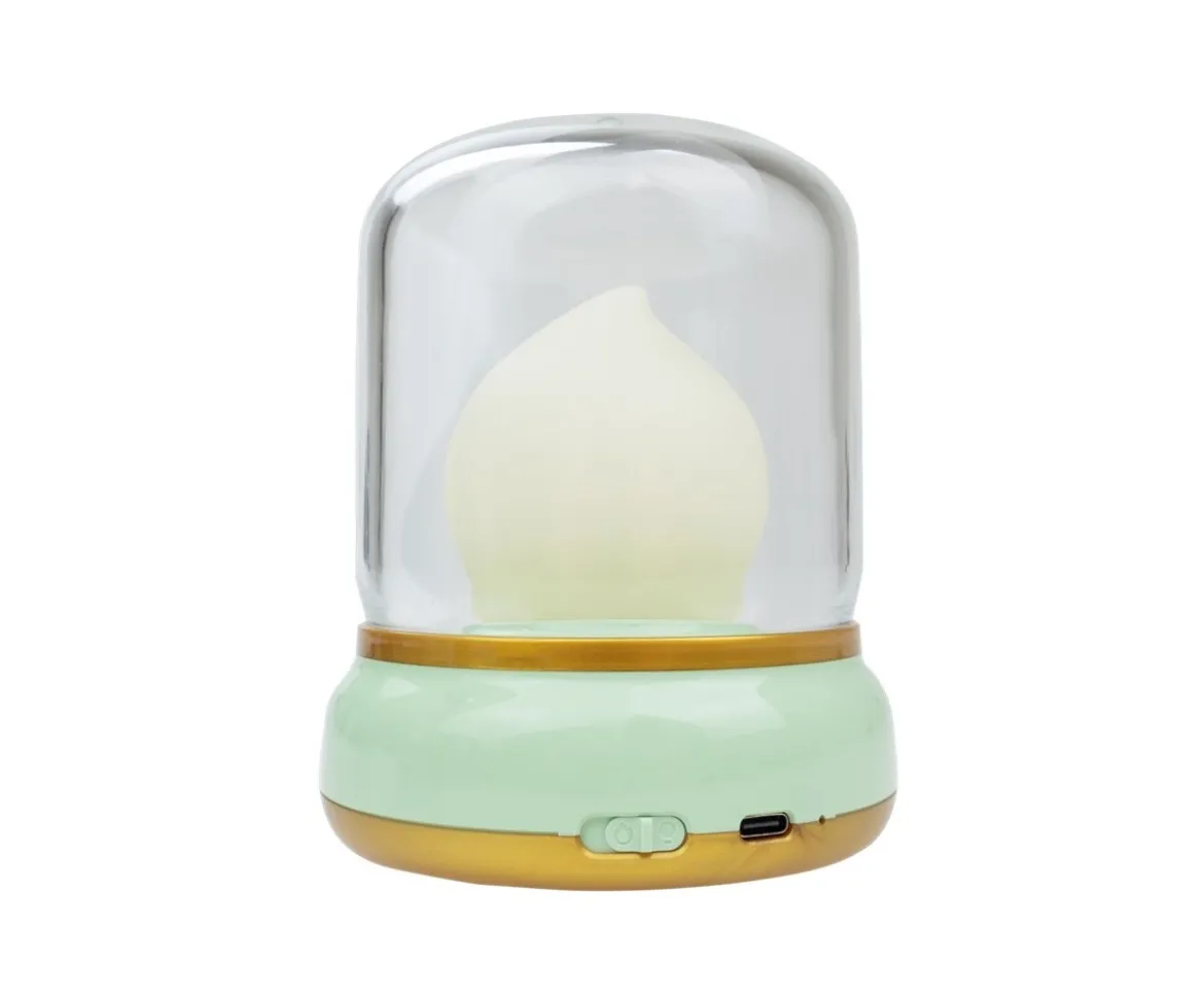 Luz Nocturna LED Flama Verde