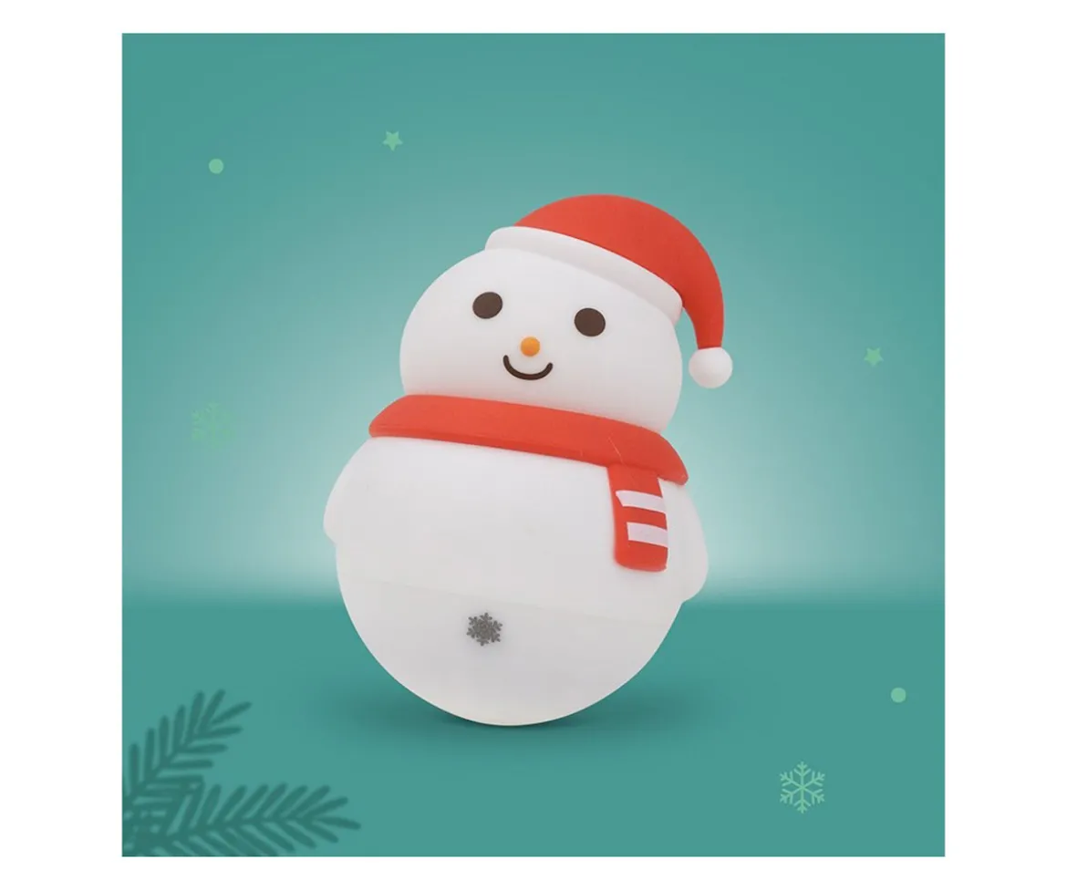 Luz Nocturna LED Muñeco de Nieve