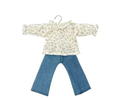 Maleta Vintage Bohème Chic Féline con Accesorios Muñecas Las Amigas