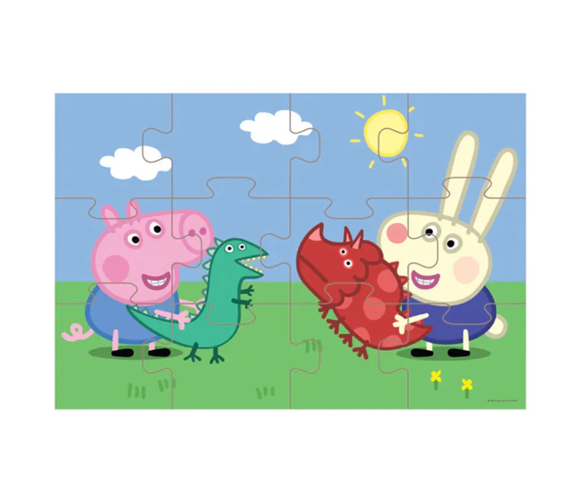 Maletín Puzzle Peppa Pig 12 piezas George