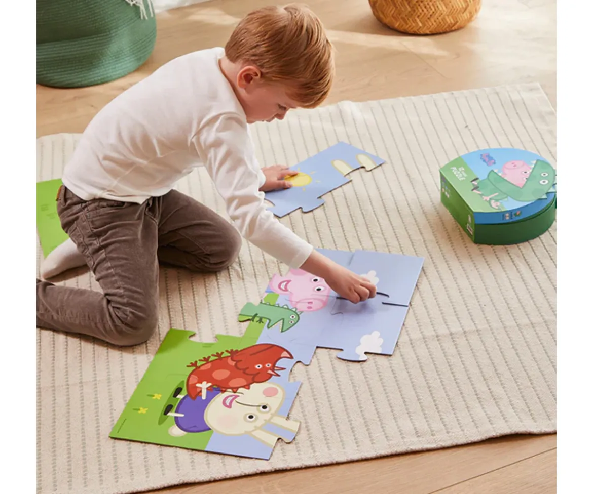 Maletín Puzzle Peppa Pig 12 piezas George