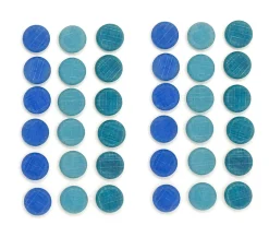 Mandala Pequeñas Monedas Azules