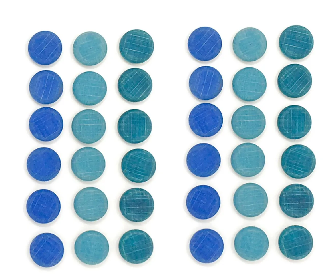 Mandala Pequeñas Monedas Azules