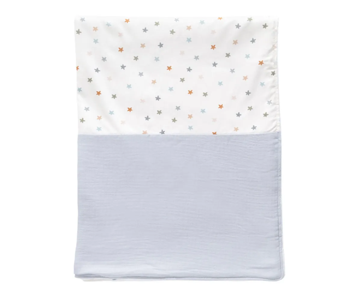 Manta Coralina Little Stars Blue Personalizable