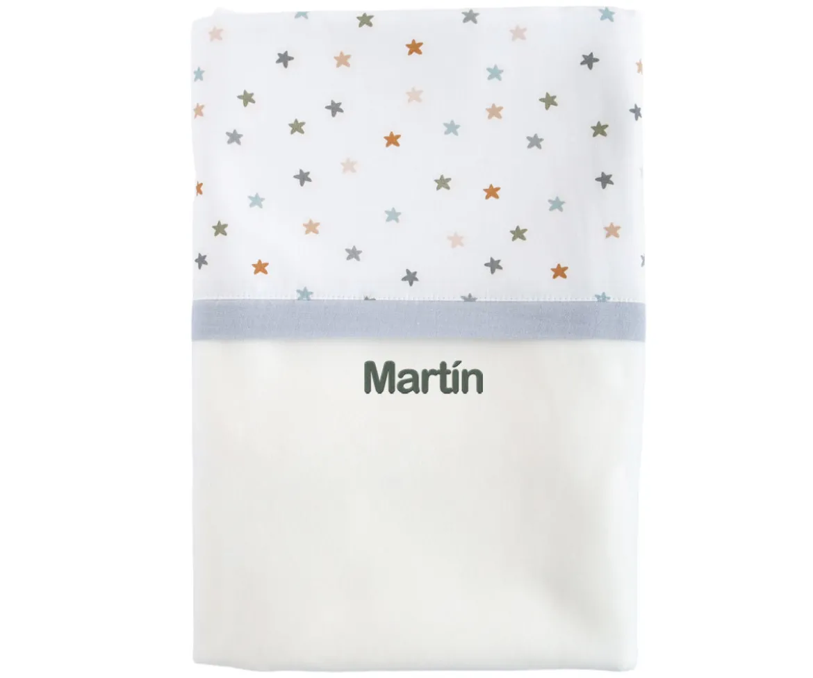 Manta Coralina Little Stars Blue Personalizable