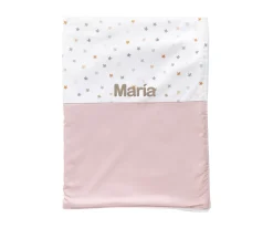 Manta Coralina Little Stars Pink Personalizable