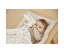 Manta de Peluche Conejito Crema