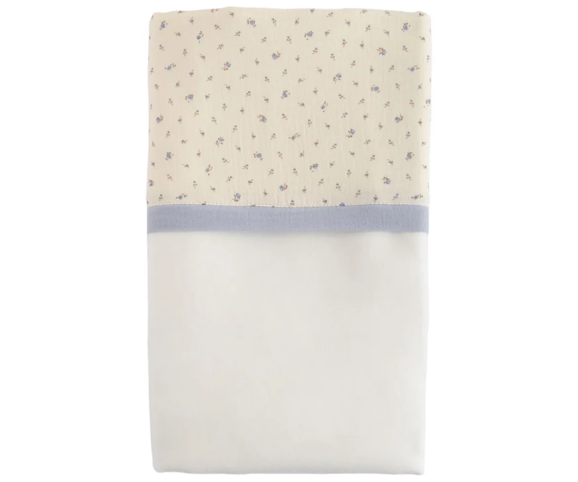 Manta Flor Azul Personalizable