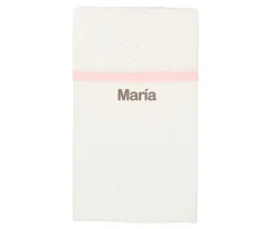 Manta Rainbow Dots Rosa Personalizable