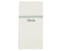Manta Rainbow Dots Verde Personalizable