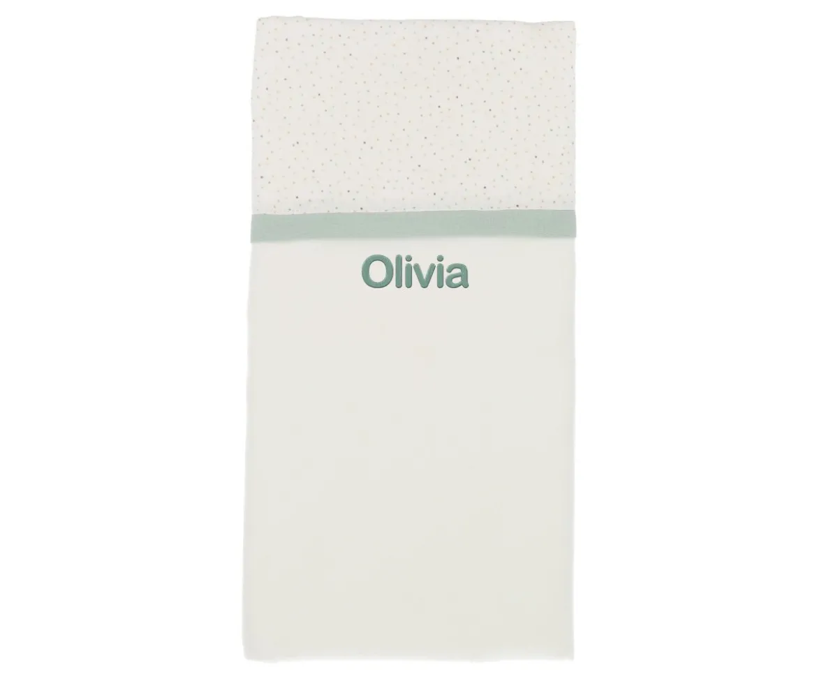 Manta Rainbow Dots Verde Personalizable