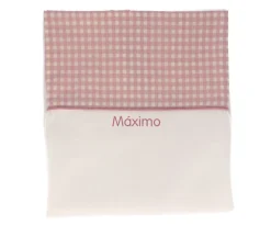 Manta Vichy Rosa Personalizable