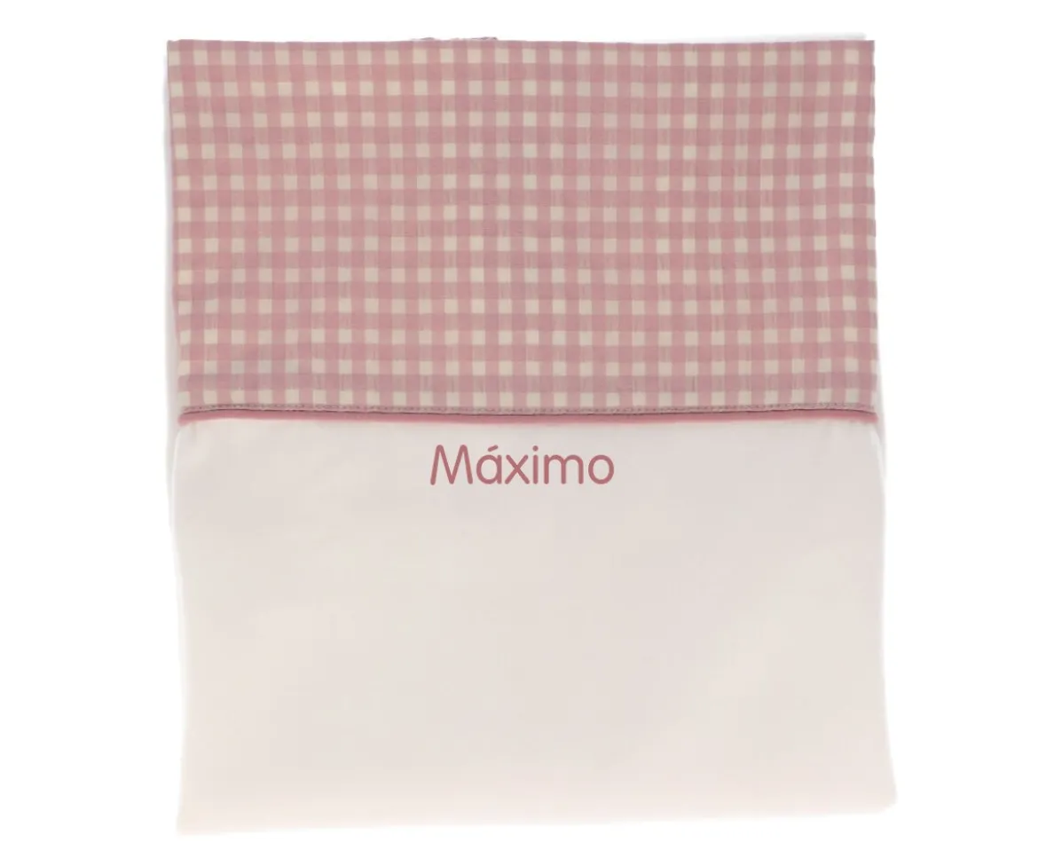 Manta Vichy Rosa Personalizable