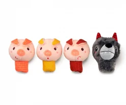 Marionetas de Dedo El Lobo y los 3 Cerditos